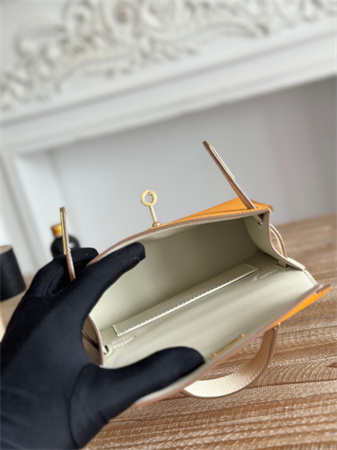 H**mes kelly mini ii bag epsom leather jaune d’or/craie hs