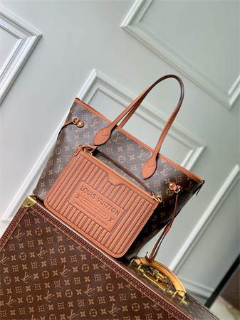 L.V Neverfull Inside Out MM Brown M12061