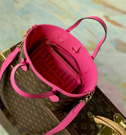 L.V Neverful  Bandoulière Inside Out BB Hot Pink M12106
