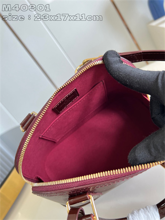 L.V Alma BB Bag Epi Leather Burgundy M40301