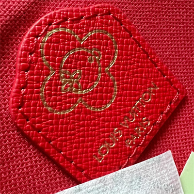 L.V Mini Pochette Accessories Monogram Canvas Vivienne Holidays Red M12205