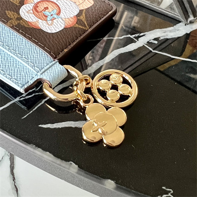 L.V  Charms Card Holder  Vivienne Holidays Monogram Canvas Blue M12227