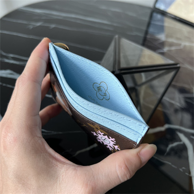 L.V  Charms Card Holder  Vivienne Holidays Monogram Canvas Blue M12227