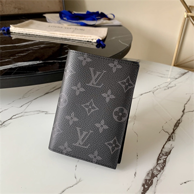 L.V  Passport Cover Monogram Eclipse Canvas M62089
