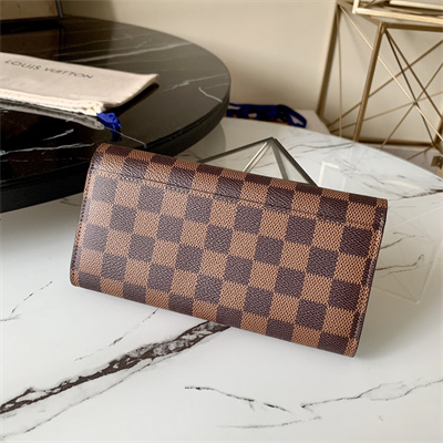 L.V Sarah Wallet Damier Ebene Canvas  N60114