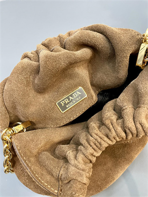 Pra*a suede mini-bag brown 1bc227