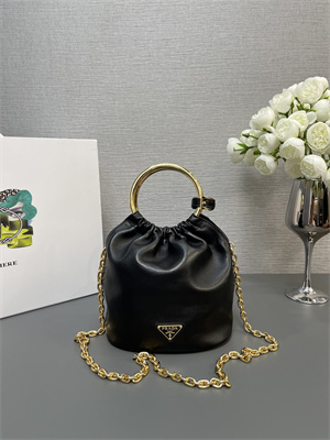 Pra*a nappa leather mini bag black 1bc227