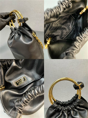 Pra*a nappa leather mini bag black 1bc227