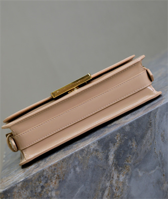 cd miss D*or flap bag patent calfskin beige