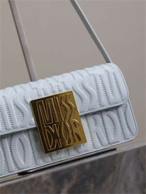 cd miss D*or flap bag blue quilted miss D*or allover calfskin