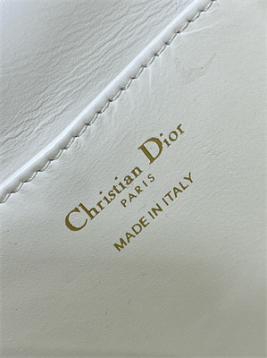 CD CARO BACKPACK Small  Macrocannage Lambskin White