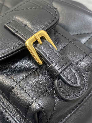 CD CARO BACKPACK Small  Macrocannage Lambskin Black