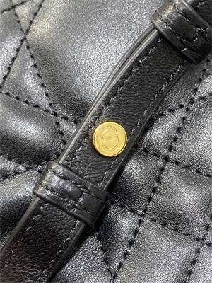 CD CARO BACKPACK Small  Macrocannage Lambskin Black