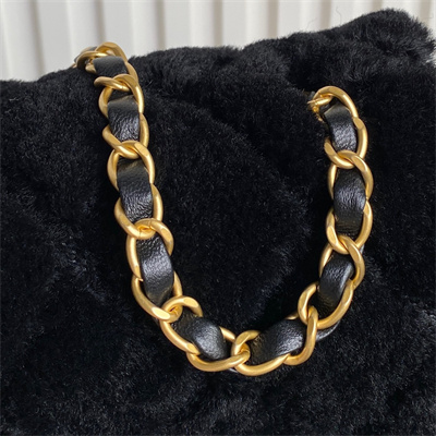 Ch*el mini flap bag shearling lambskin & gold-tone metal black as5148