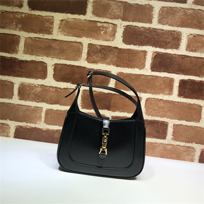 Gu.cci Jackie 1961 Mini Shoulder Bag Black Leather 637091