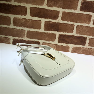 Gu.cci Jackie 1961 Mini Shoulder Bag White Leather 637091