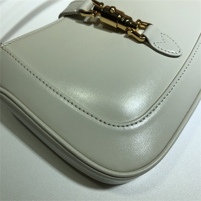 Gu.cci Jackie 1961 Mini Shoulder Bag White Leather 637091
