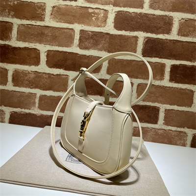 Gu.cci Jackie 1961 Mini Shoulder Bag Oatmeal Leather 637091