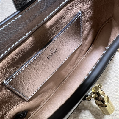 Gu.cci Jackie 1961 Mini Shoulder Bag Silver Leather 675799