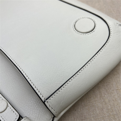 Gu.cci Blondie Shoulder Bag White Leather 699268