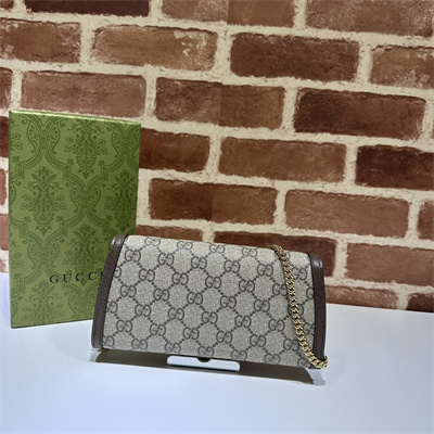 gu.cci blondie continental chain wallet gg S*p*e canvas brown 725215