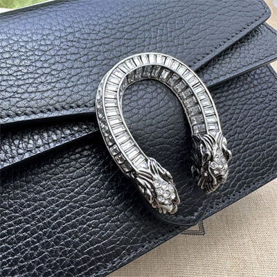 Gu.cci Dionysus Mini Top Handel Bag Black Leather 752029