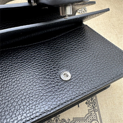 Gu.cci Dionysus Mini Top Handel Bag Black Leather 752029