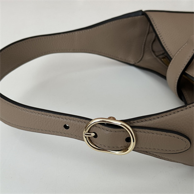 Gu.cci Jackie 1961 Small Shoulder Bag Taupe Natural Grain Leather 810232