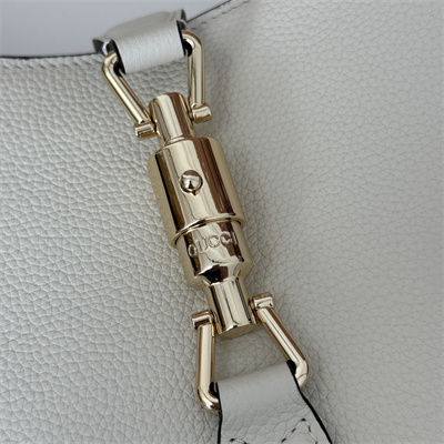 Gu.cci Jackie 1961 Small Shoulder Bag Ivory Natural Grain Leather 810232