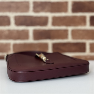 Gu.cci Jackie 1961 Small Shoulder Bag Rosso Ancora Red Leather 810232