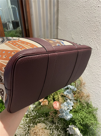 Her.mes  Garden Party 36CM Togo Leather and Graffiti Canvas HS