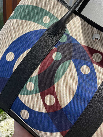 Her.mes  Garden Party 36CM Togo Leather and Graffiti Canvas HS