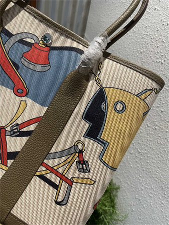 Her.mes  Garden Party 36CM Togo Leather and Graffiti Canvas HS