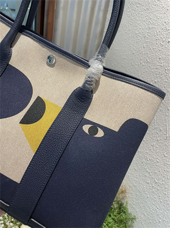 Her.mes  Garden Party 36CM Togo Leather and Graffiti Canvas HS