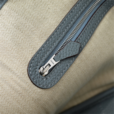 H**mes garden party 30/36cm togo leather bleu lin hs