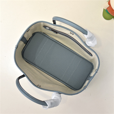 H**mes garden party 30/36cm togo leather bleu lin hs