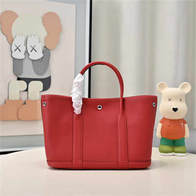 H**mes garden party 30/36cm togo leather red hs