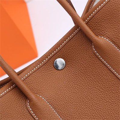 H**mes garden party 30/36cm calfskin leather gold