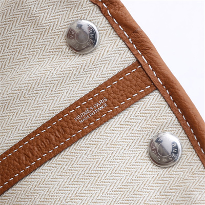 H**mes garden party 30/36cm calfskin leather gold