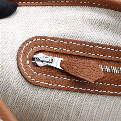 H**mes garden party 30/36cm calfskin leather gold