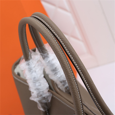 H**mes garden party 30/36cm calfskin leather etoupe