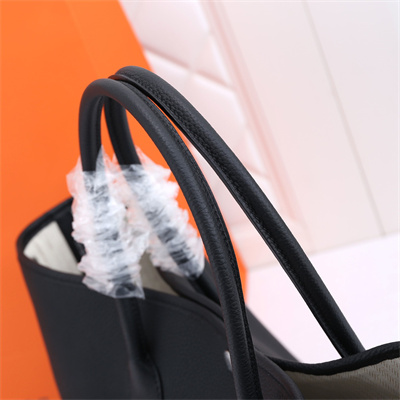 H**mes garden party 30/36cm calfskin leather black