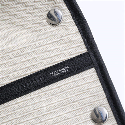 H**mes garden party 30/36cm calfskin leather black