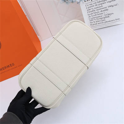 H**mes garden party 30/36cm calfskin leather craie