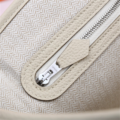 H**mes garden party 30/36cm calfskin leather craie