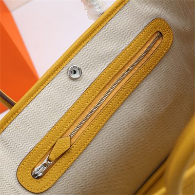 H**mes garden party 30/36cm calfskin leather jaune amber