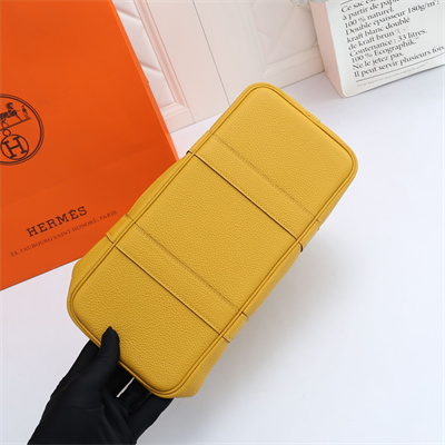 H**mes garden party 30/36cm calfskin leather jaune amber