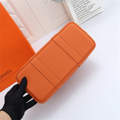 H**mes garden party 30/36cm calfskin leather orange