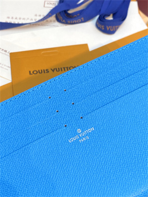 L.V Kirigami Organizer Monogram Canvas Gaston Blue Pink M12359