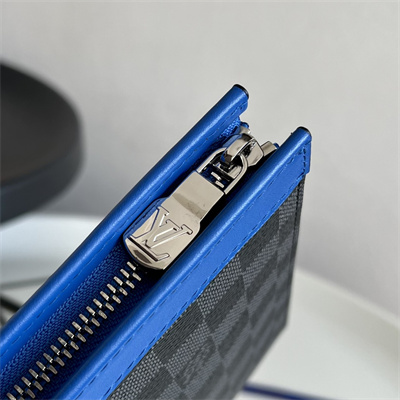 L.V Pochette Voyage MM Damier Graphite Indigo Blue N00088